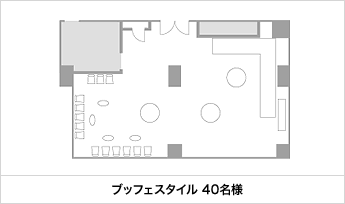 ビュッフェスタイル 40名様