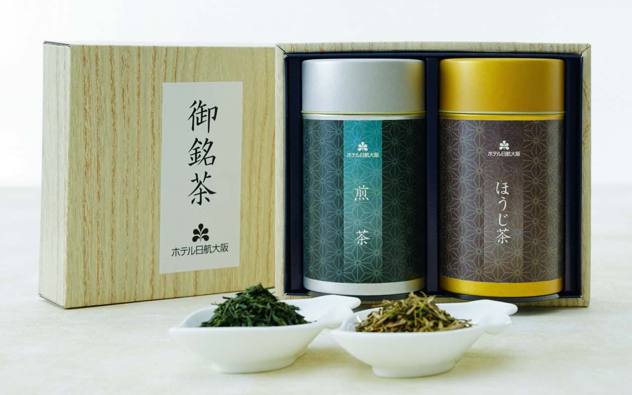 日本茶2缶詰め合わせ / Green Tea & Roasted Green Tea Set