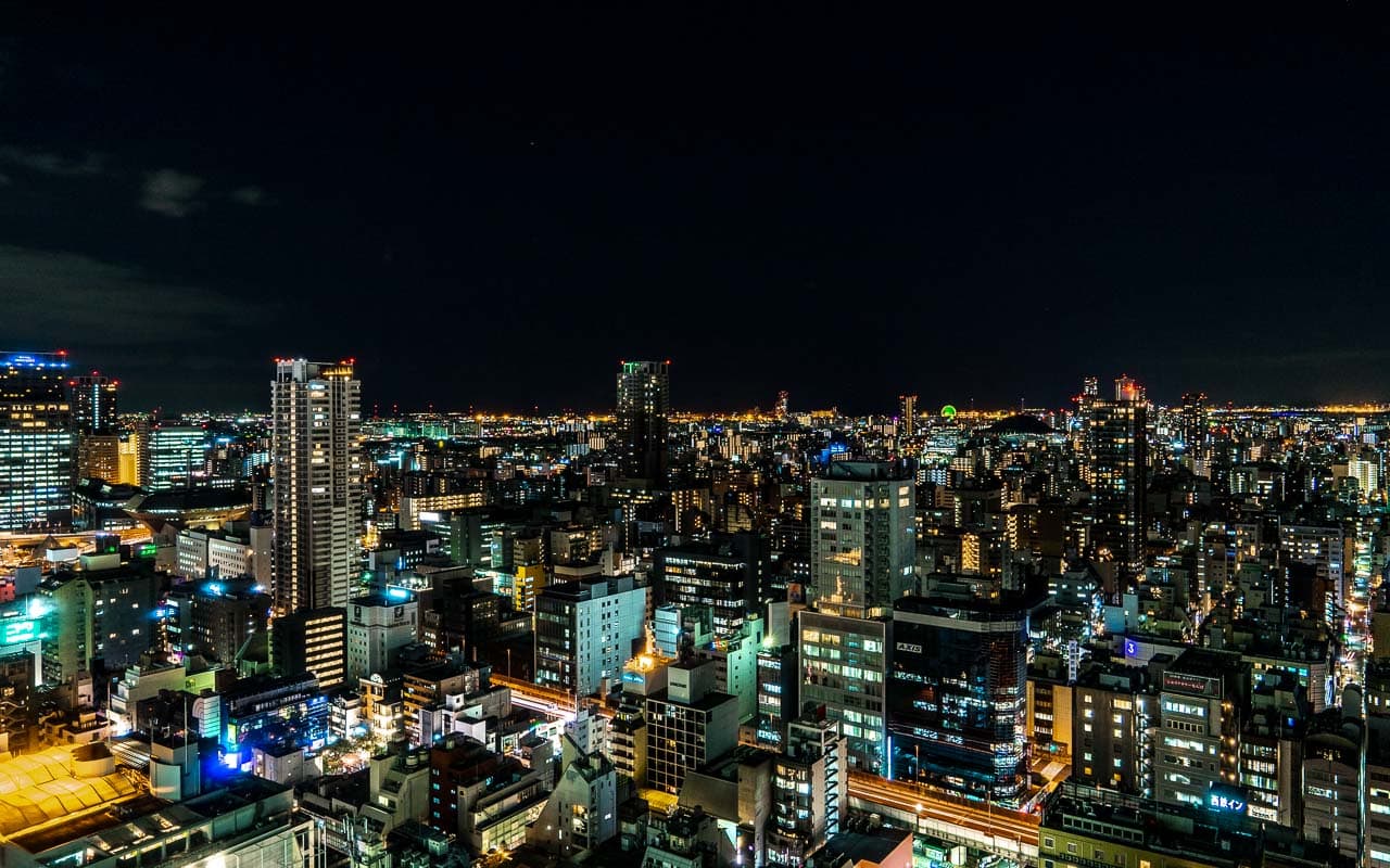 綺羅びやかな大阪の夜景眺望イメージ
