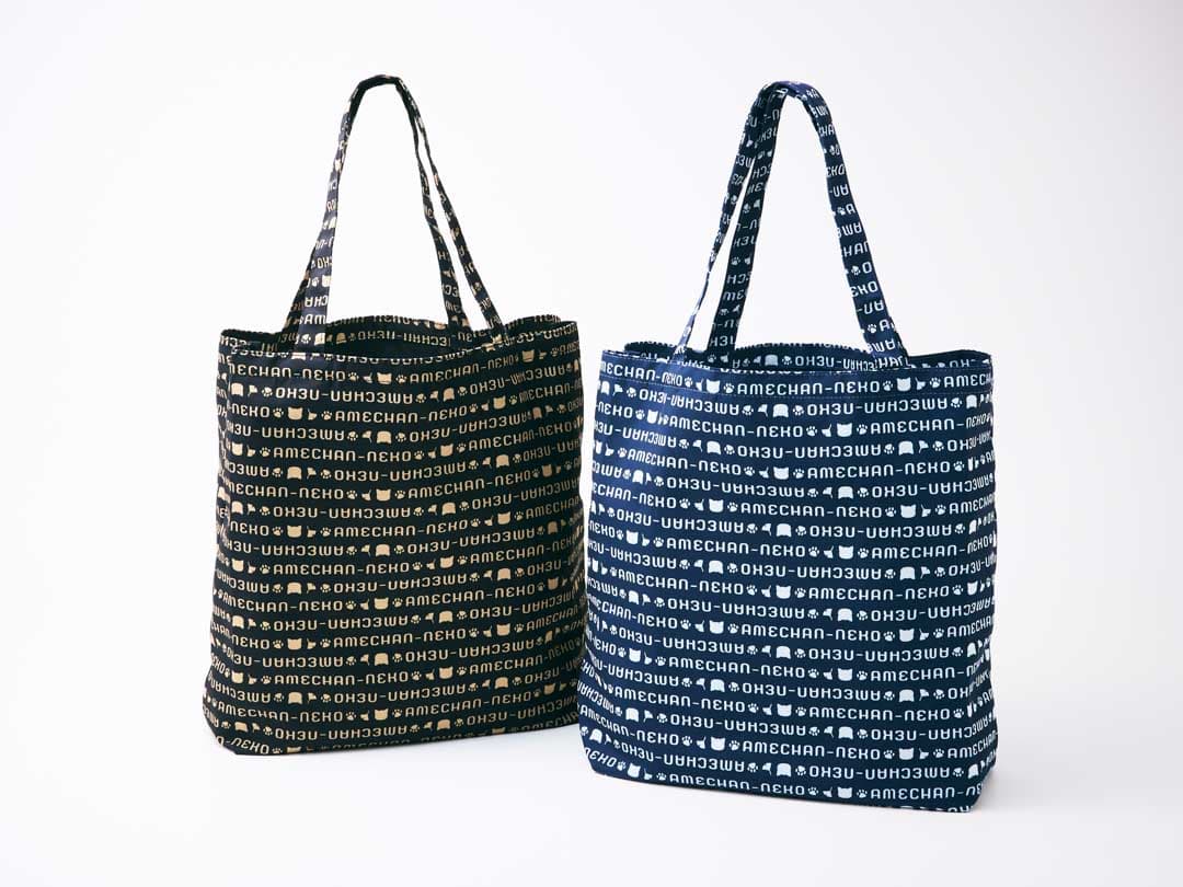 アメちゃんねこ柄ホテルオリジナルエコバッグ