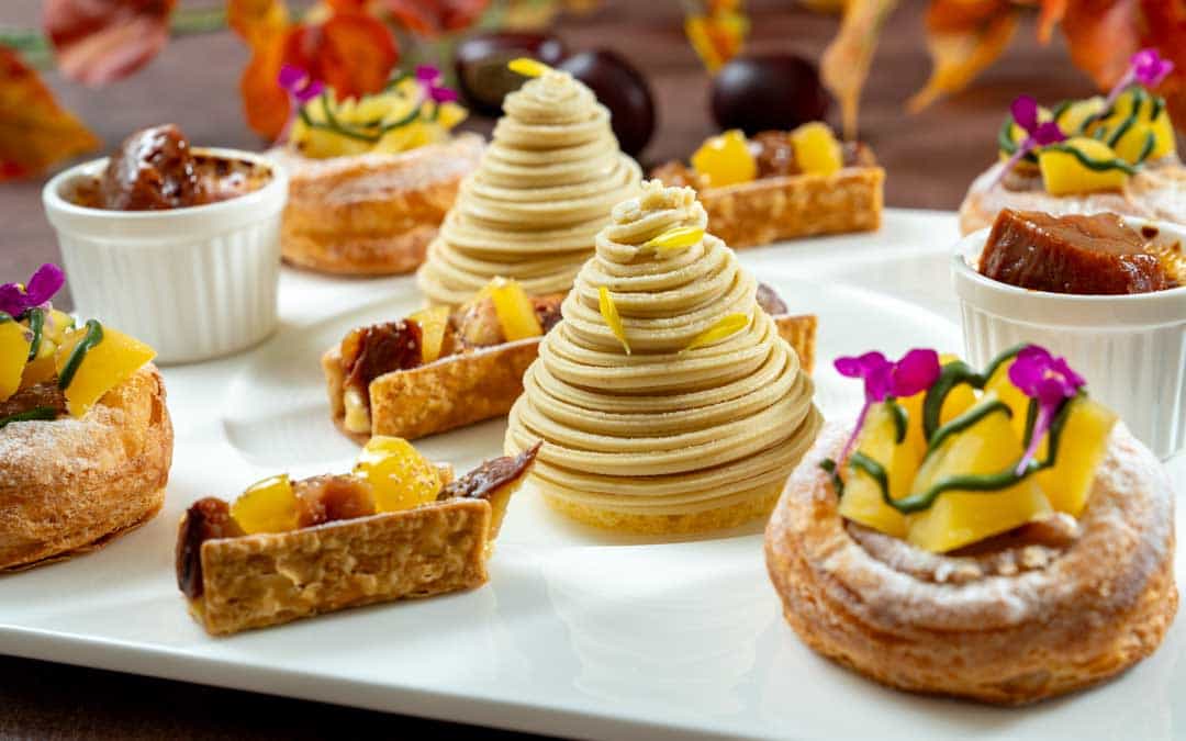 7種の栗スイーツイメージ スイーツ＆ミニセミナー 秋のスイーツ賞味会 茨城県の栗