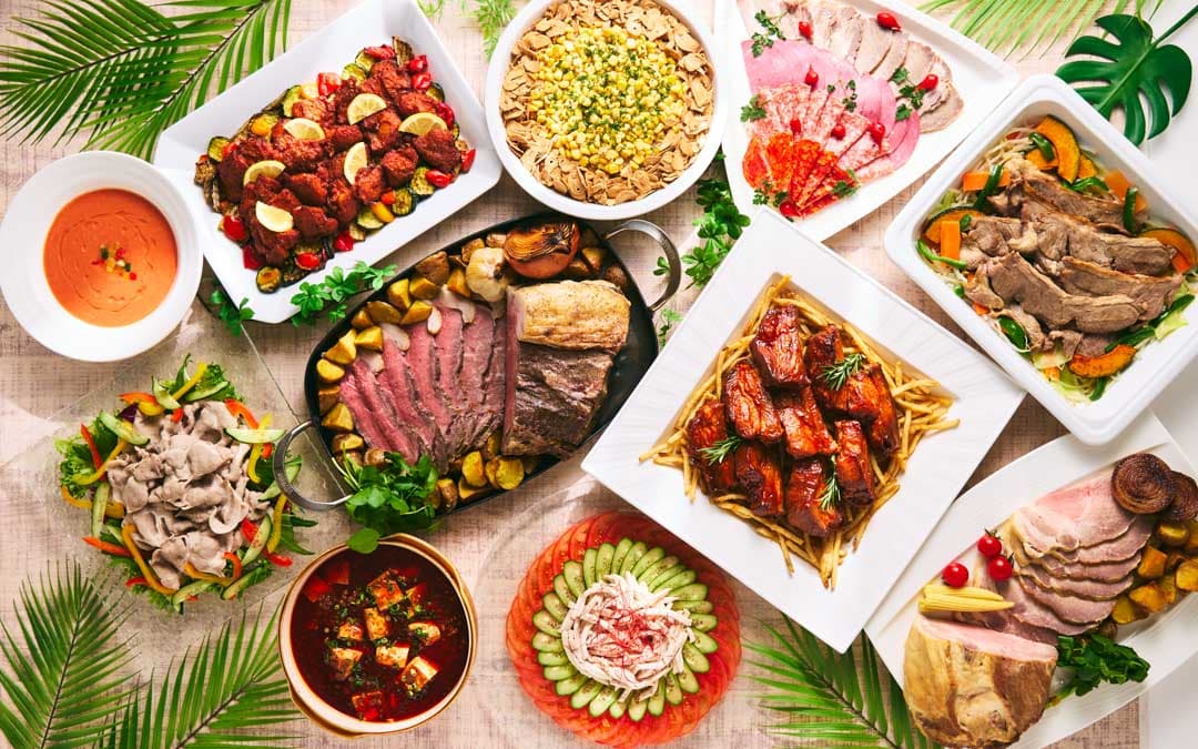 スタミナ肉料理＆スパイシーフェア バイキング形式のディナービュッフェ料理イメージ